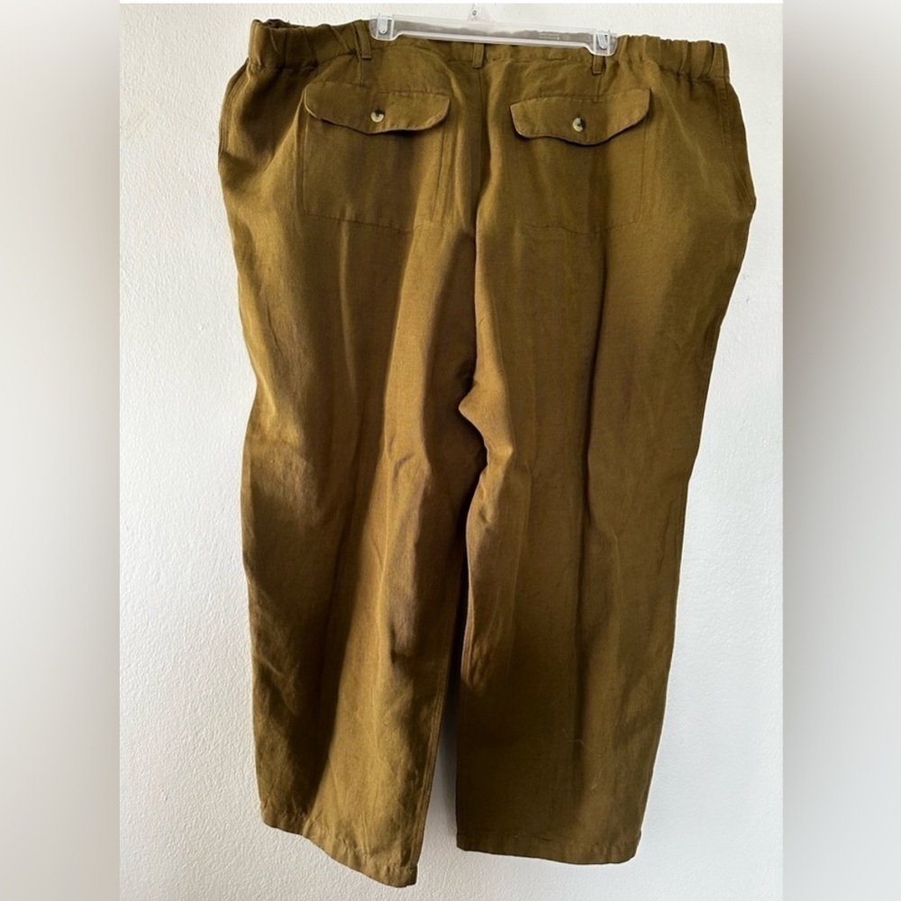 Able Charlie Olive Tapered Linen Blend Pant NWT - Picture 5 of 7